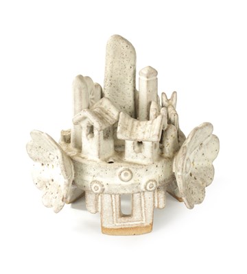 Lot 49 - IAN GODFREY (BRITISH, 1942-1992) A STONEWARE SCULPTURE