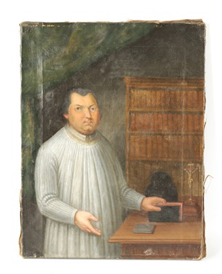 Lot 607 - A 19TH CENTURY OIL ON CANVAS