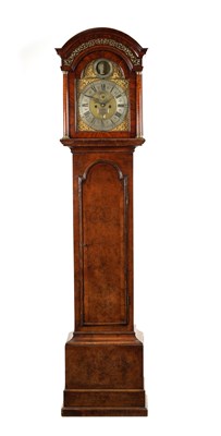 Lot 1245 - THOMAS CHILTON, LONDON. A MID-18TH CENTURY BURR WALNUT EIGHT-DAY LONGCASE CLOCK