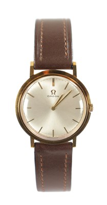Lot 222 - A GENTLEMAN'S 1960’S 9CT GOLD OMEGA WRSITWATCH