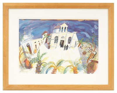 Lot 1137 - IAN WEATHERHEAD RIBA (BORN 1932), WATERCOLOUR.