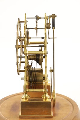 Lot 1141 - A 19TH CENTURY ENGLISH FUSEE SKELETON CLOCK