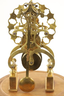 Lot 1141 - A 19TH CENTURY ENGLISH FUSEE SKELETON CLOCK