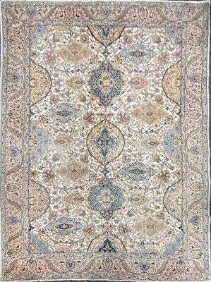 Lot 482 - A 20TH CENTURY TABRIZ PERSIAN CARPET