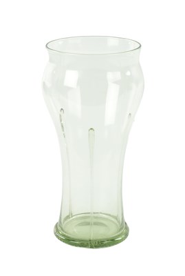 Lot 43 - A RARE JAMES POWELL FOR WHITEFRIARS SEA GREEN GLASS VASE