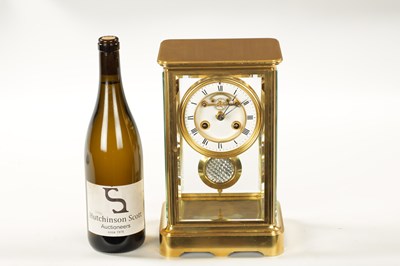 Lot 1107 - A LATE 19TH CENTURY FRENCH FOUR-GLASS MANTLE CLOCK