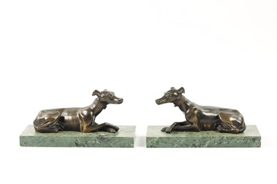 Lot 1029 - A PAIR OF FRENCH 19TH CENTURY PATINATED BRONZE SCULPTURES