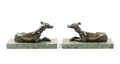 Lot 1029 - A PAIR OF FRENCH 19TH CENTURY PATINATED BRONZE SCULPTURES