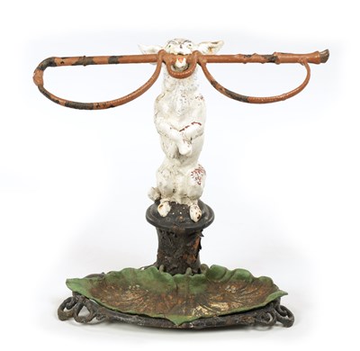 Lot 985 - ATT. COALBROOKDALE. A 19TH CENTURY CAST IRON NOVELTY STICK STAND