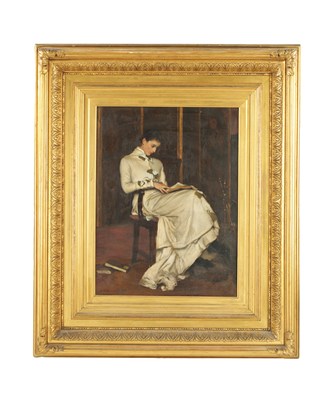 Lot 1141 - CLAUDE ANDREW CALTHROP (1844-1893). A 19TH CENTURY OIL ON CANVAS