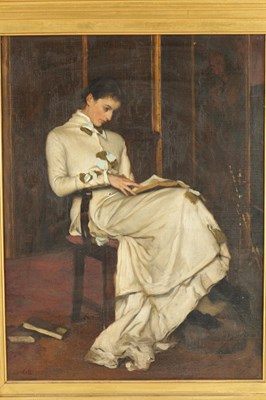 Lot 1141 - CLAUDE ANDREW CALTHROP (1844-1893). A 19TH CENTURY OIL ON CANVAS