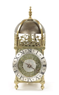 Lot 1290 - PETER CLOSON, NEARE HOLBORNE BRIDGE, FECIT. A RARE FIRST PERIOD 1630’S LANTERN CLOCK