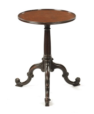 Lot 1498 - A GEORGE II CHIPPENDALE MAHOGANY KETTLE STAND