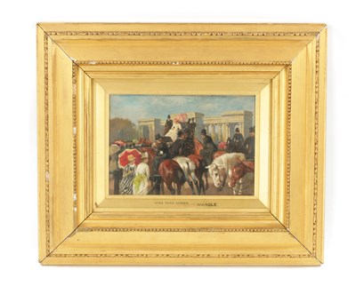 Lot 1136 - ARTHUR WARDLE, R.I,R.B.C.(1864-1949) OIL ON WOODEN PANEL
