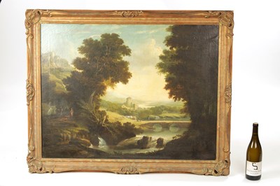 Lot 1194 - ATT. JOHN GLOVER (1767-1849). A LARGE OIL ON CANVAS