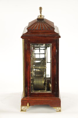Lot 1325 - JOHN HENDERSON, DUNFERMLINE. AN UNUSUAL LATE REGENCY SCOTTISH SKELETONISED ROSEWOOD BRACKET CLOCK