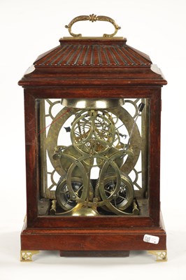 Lot 1325 - JOHN HENDERSON, DUNFERMLINE. AN UNUSUAL LATE REGENCY SCOTTISH SKELETONISED ROSEWOOD BRACKET CLOCK