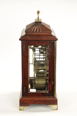 Lot 1325 - JOHN HENDERSON, DUNFERMLINE. AN UNUSUAL LATE REGENCY SCOTTISH SKELETONISED ROSEWOOD BRACKET CLOCK