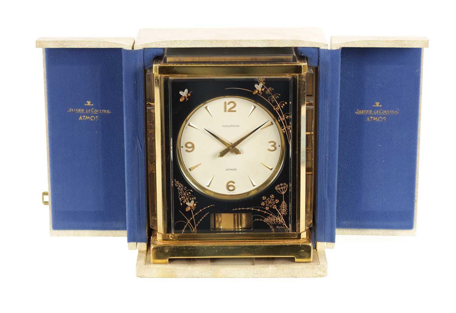 Lot 1338 - A 1970’S JAEGER-LECOULTRE ‘MARINA’ BUMBLE BEE ATMOS CLOCK