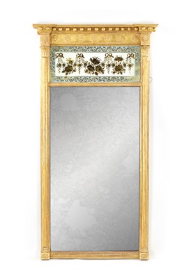 Lot 1479 - A 19TH CENTURY HANGING PIER MIRROR