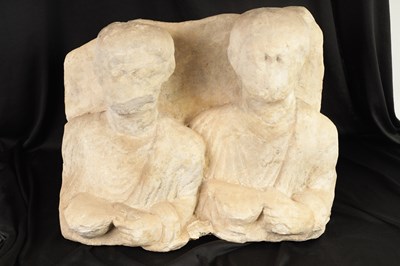 Lot 45 - A GREEK HELLENISTIC 2ND BC FUNERARY STELE