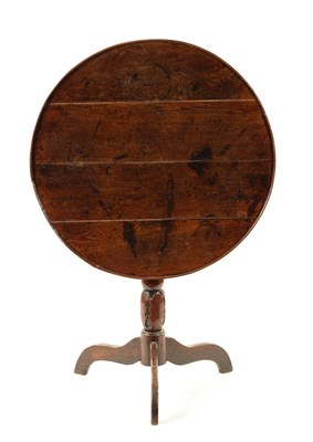 Lot 123 - AN 18TH CENTURY WELSH OAK TRIPOD TABLE
