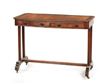 Lot 427 - A RARE CANADIAN REGENCY PERIOD ASH AND COROMANDEL SIDE TABLE