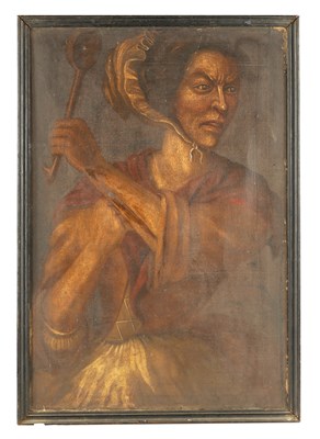 Lot 331 - ATT. TIM BOBBIN ALIAS JOHN COLLIER (1708 - 1786) INSCRIBED ON REVERSE AND DATED 1762 "EMBLEM OF A MARRIED LIFE"