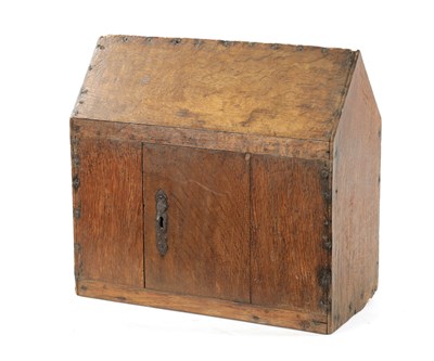 Lot 317 - A RARE SMALL 17TH CENTURY CHURCH AUMBRY CUPBOARD
