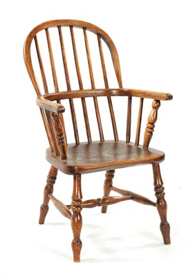 Lot 91 - A 19TH CENTURY CHILD'S STICK-BACK WINDSOR CHAIR