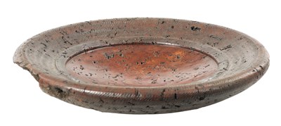 Lot 69 - MIKE SCOTT (B.1943) A LARGE TURNED BURR WOOD BOWL
