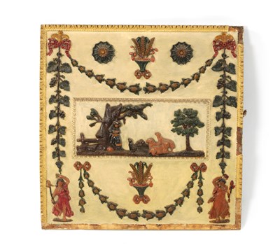Lot 422 - A REGENCY STUCCO CLASSICAL PANEL