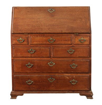 Lot 196 - AN EARLY 18TH CENTURY COLONIAL PADOUK WOOD BUREAU