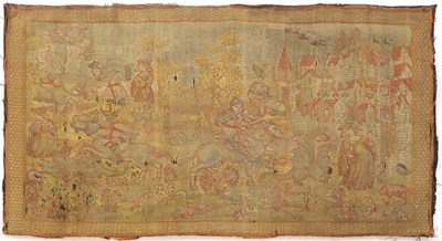 Lot 11 - AN 18TH CENTURY WALL HANGING TAPESTRY