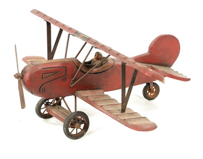 Lot 1 - A VINTAGE MODEL AEROPLANE