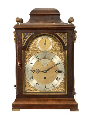 Lot 1322 - EARDLEY NORTON, LONDON. A GEORGE III MUSICAL VERGE BRACKET CLOCK