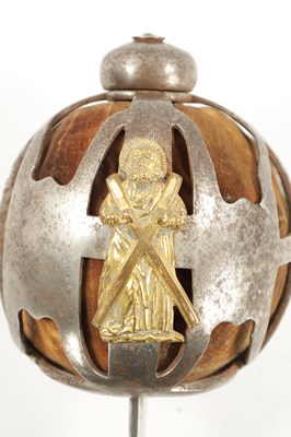 Lot 815 - A RARE MID 18TH CENTURY SCOTTISH BASKET-HILTED BROADSWORD