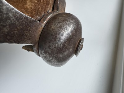 Lot 815 - A RARE MID 18TH CENTURY SCOTTISH BASKET-HILTED BROADSWORD