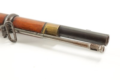 Lot 805 - A MID 19TH CENTURY ENFIELD 1860 PATTERN THREE BAND PERCUSSION MUSKET BY TOWER