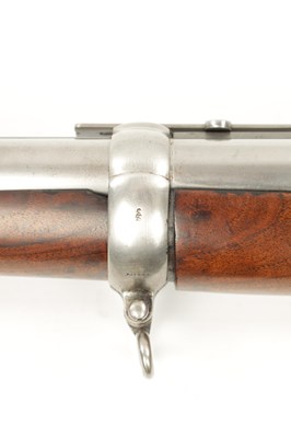 Lot 802 - A RARE 19TH CENTURY SWINBURN & SON JACOBS PERCUSSION RIFLE WITH  BAYONET