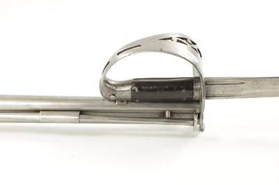 Lot 802 - A RARE 19TH CENTURY SWINBURN & SON JACOBS PERCUSSION RIFLE WITH  BAYONET