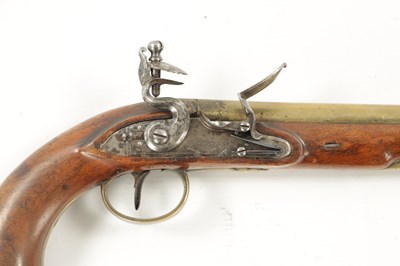 Lot 796 - H.W. MORTIMER, LONDON. A RARE GEORGE III ROYAL MAIL COACH FLINTLOCK PISTOL