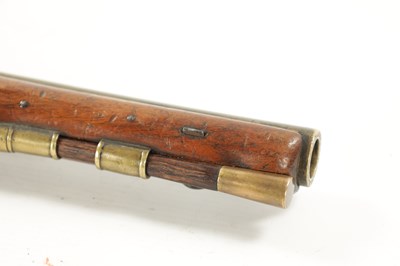 Lot 796 - H.W. MORTIMER, LONDON. A RARE GEORGE III ROYAL MAIL COACH FLINTLOCK PISTOL