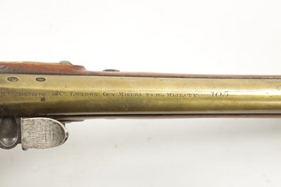 Lot 796 - H.W. MORTIMER, LONDON. A RARE GEORGE III ROYAL MAIL COACH FLINTLOCK PISTOL