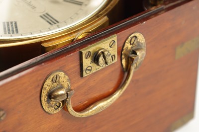Lot 1268 - PERCY EDWARDS LTD, LONDON. A LARGE 19TH CENTURY EIGHT DAY MARINE CHRONOMETER