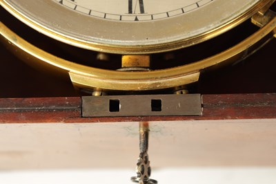 Lot 1268 - PERCY EDWARDS LTD, LONDON. A LARGE 19TH CENTURY EIGHT DAY MARINE CHRONOMETER