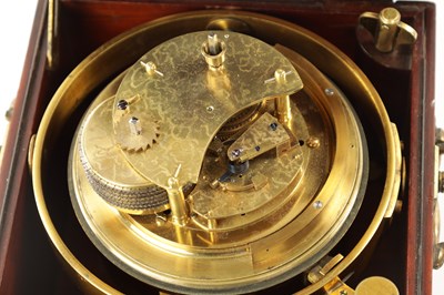 Lot 1268 - PERCY EDWARDS LTD, LONDON. A LARGE 19TH CENTURY EIGHT DAY MARINE CHRONOMETER