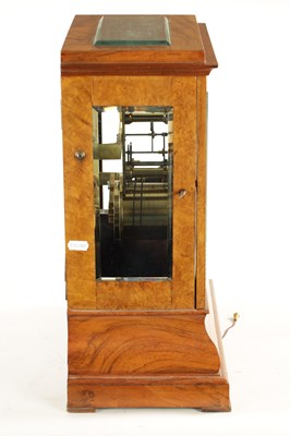 Lot 1244 - NORMAN, PIMLICO. A LARGE MID 19TH CENTURY BURR WALNUT CASED MONTH DURATION TABLE REGULATOR CLOCK