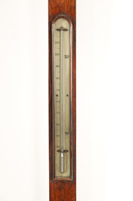 Lot 1127 - A 19TH CENTURY ROSEWOOD CASED STICK BAROMETER BY JAMES ADAM OF LONDON