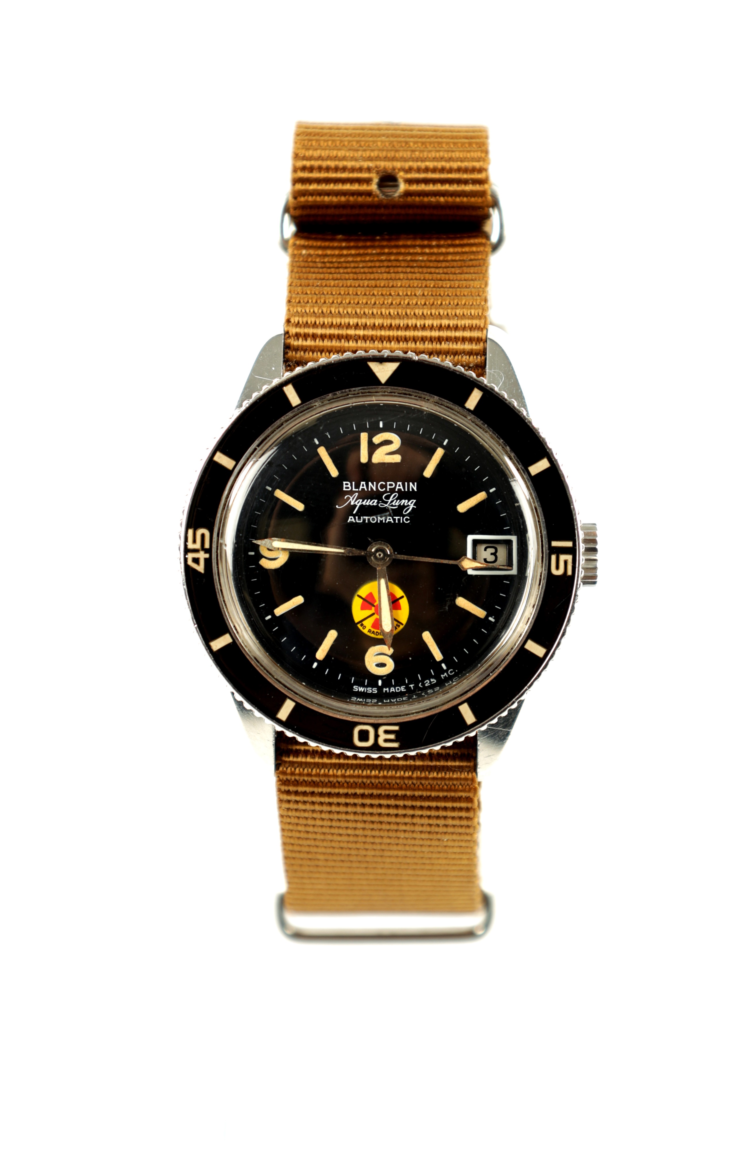 1965 Blancpain Aqua Lung No Radiation wristwatch sold at auction for £16,000